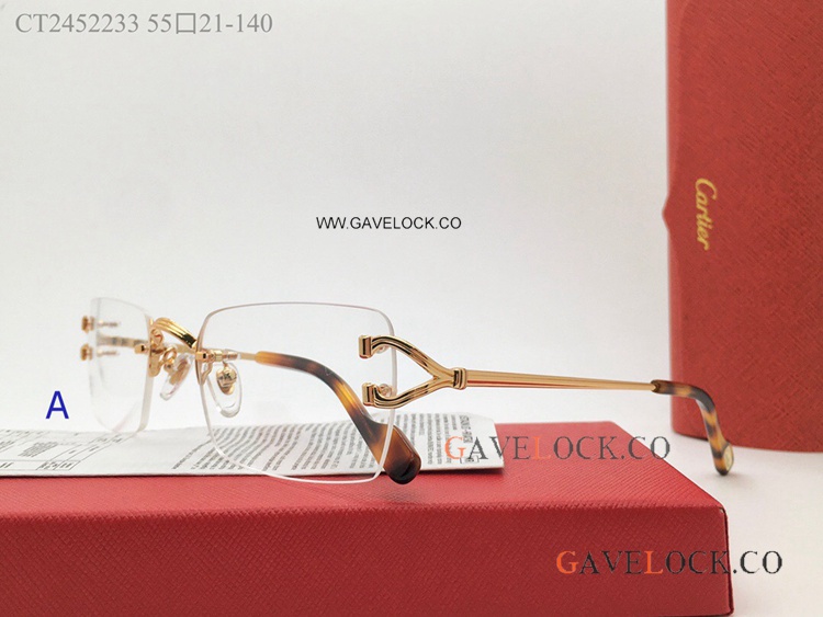 Copy Premiere Cartier Eyewear Gold Brown CT2452233